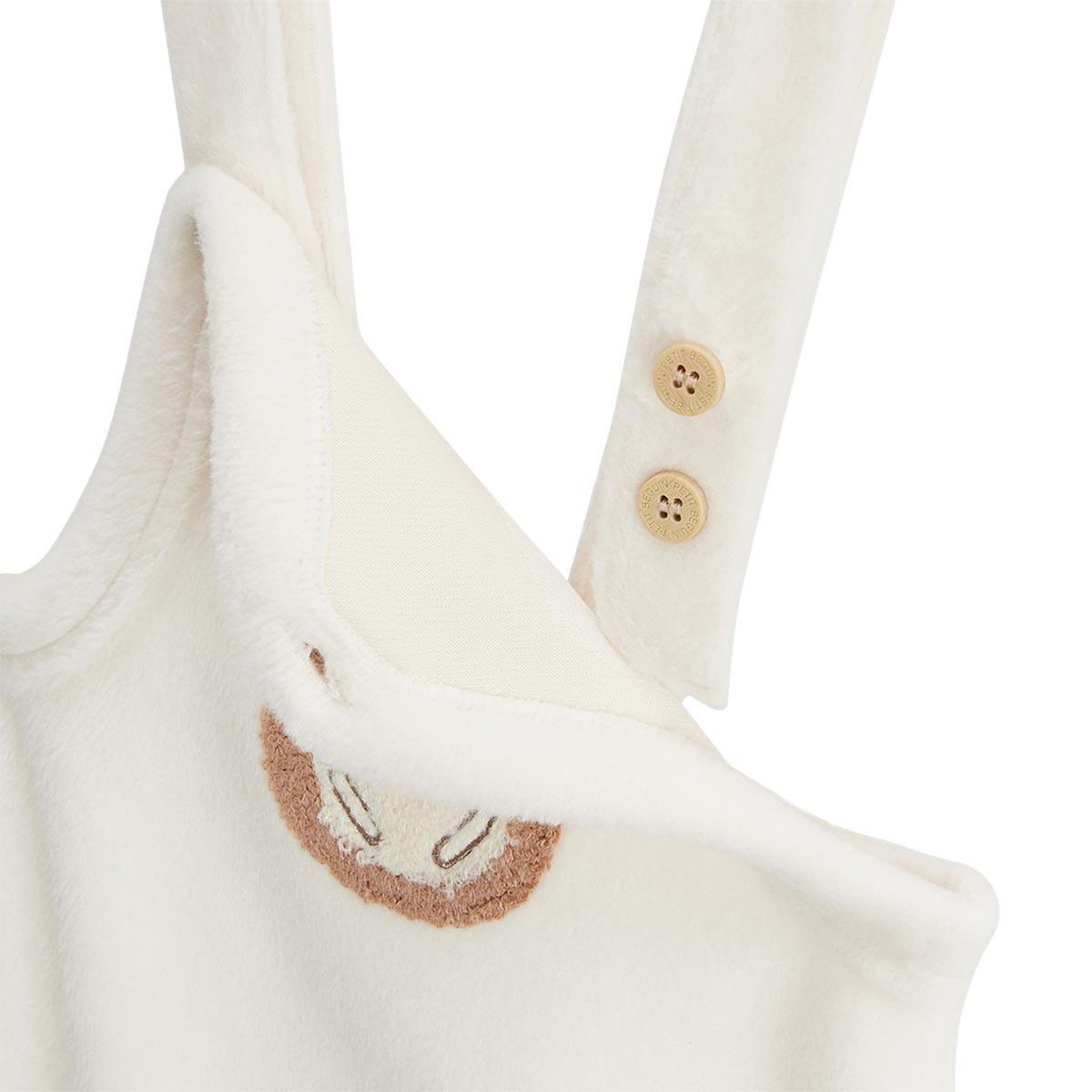 Petit Béguin Salopette bébé en molleton ultra chaud Envolée de bisous