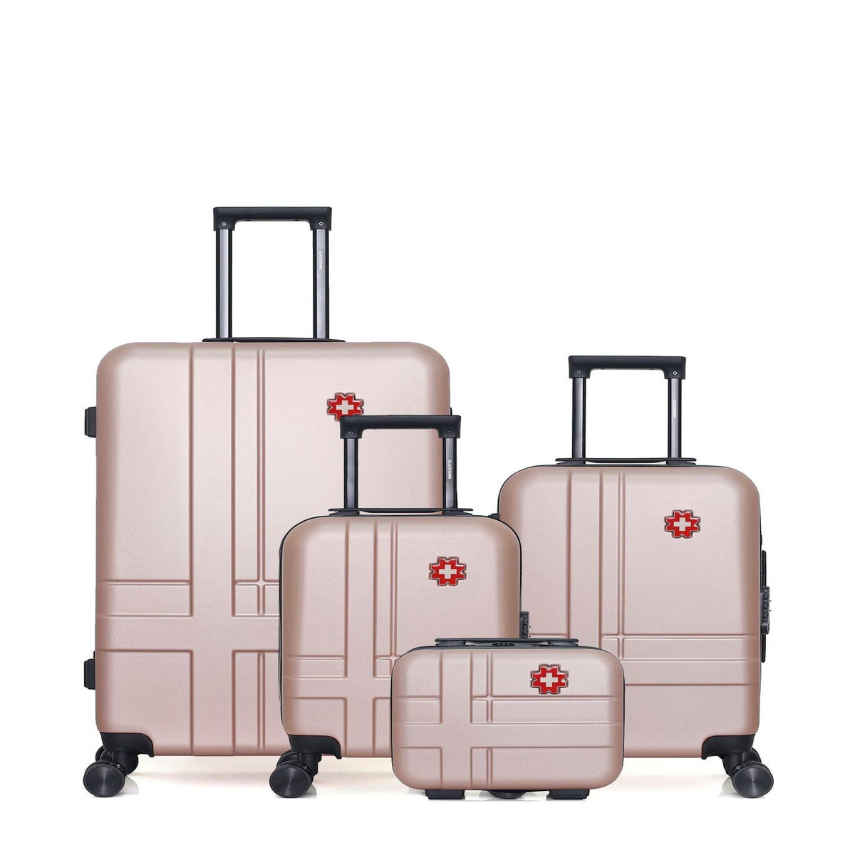 SWISS KOPPER SWISS KOPPER - LOT DE 4 - Valises grand format, cabine, cabine XXS et vanity USTER