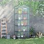 Voir la diapositive 2 : OUTSUNNY Serre de jardin balcon étagère serre 5 niveaux 0,69L x 0,49l x 1,93H m acier galvanisé bâche amovible PVC vert