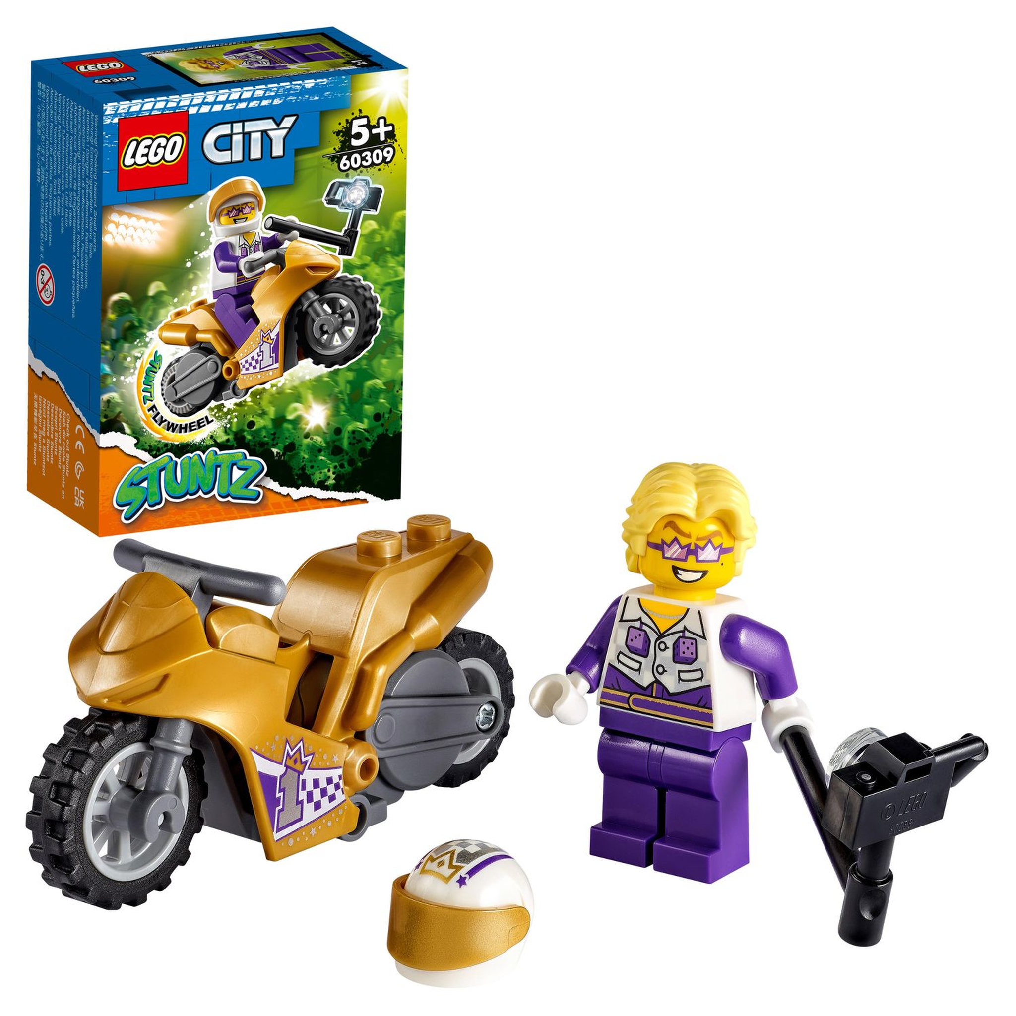 Voir la diapositive 2 : LEGO City 60309 La moto de la cascade selfie