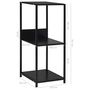 Voir la diapositive 6 : VIDAXL Etagere a livres droite petite Noir 33,5x39,6x79,7 cm