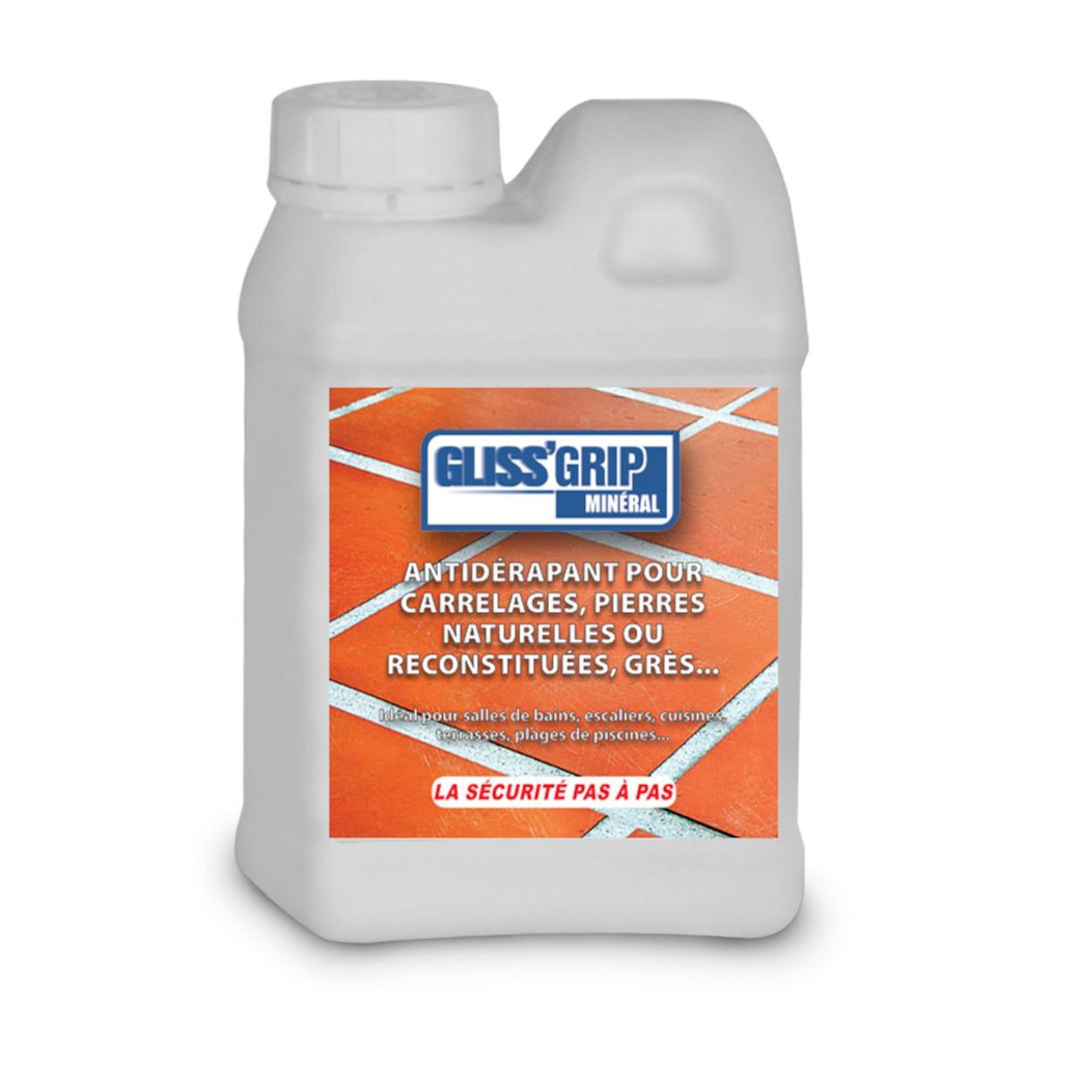 GLISS GRIP Traitement antidérapant pour toutes les surfaces minérales - int/ext - grip mineral 1l