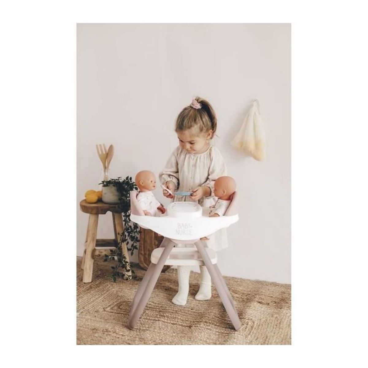 SMOBY BN CHAISE HAUTE JUMEAUX