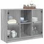 Voir la diapositive 5 : VIDAXL Buffet sonoma gris 102x37x75,5 cm bois d'ingenierie