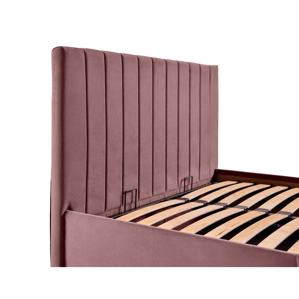 BEST MOBILIER Klimt - lit coffre - 140x190 - en velours - sommier inclus