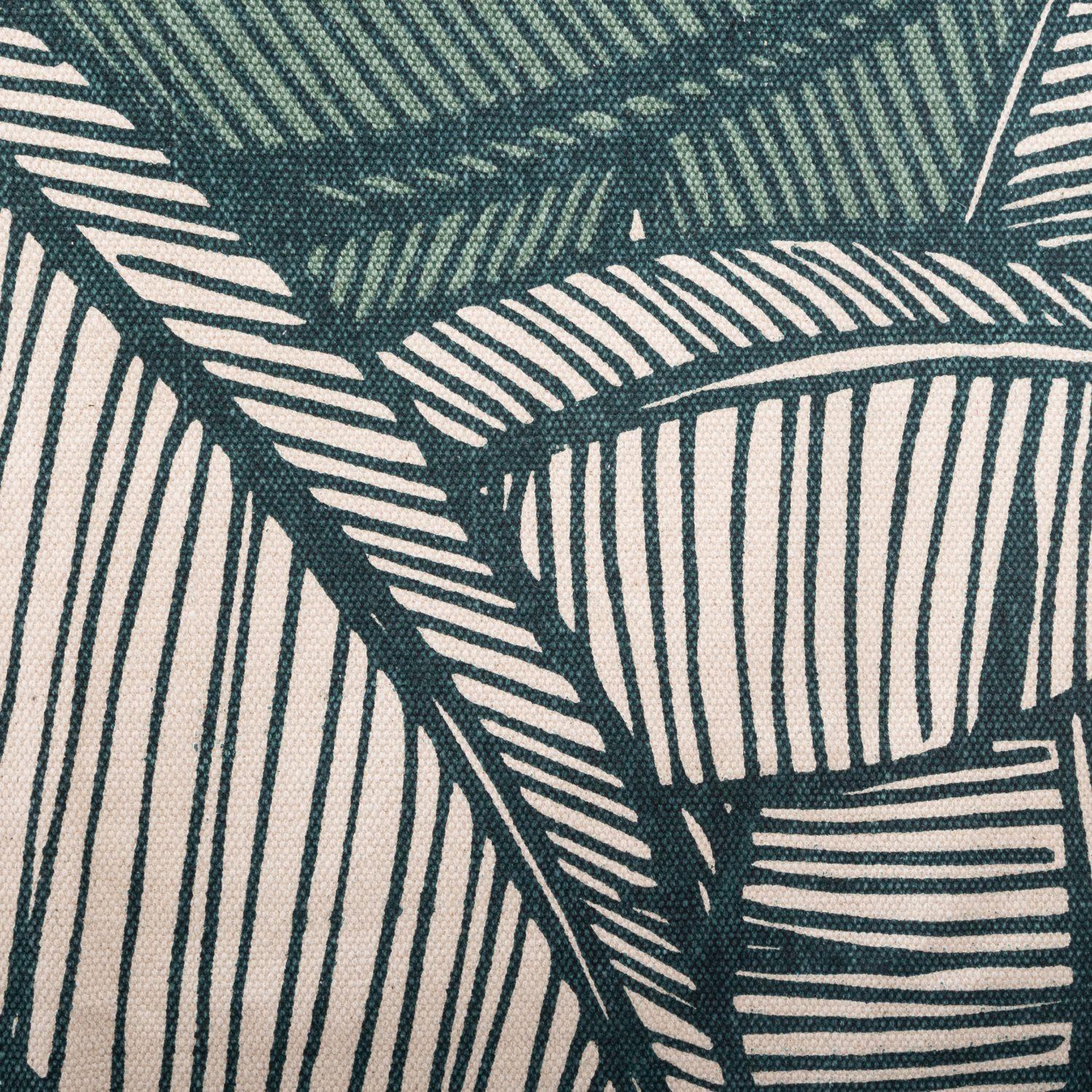 Voir la diapositive 2 : ATMOSPHERA Tapis à imprimé jungle en coton - 120 x 170 cm - vert et beige