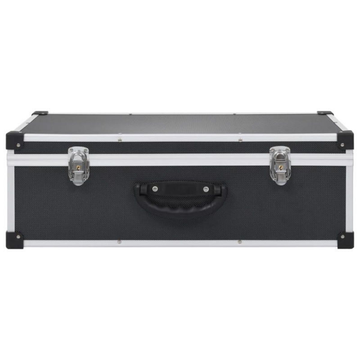 VIDAXL Étui de CD pour 80 CD Aluminium ABS Noir