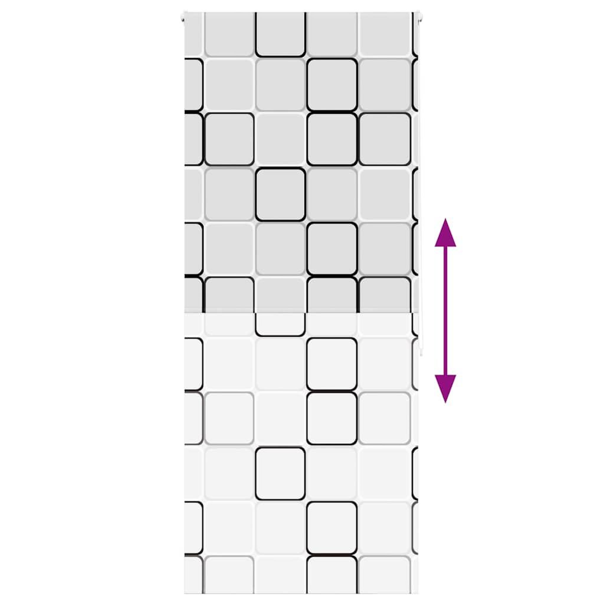 Voir la diapositive 5 : VIDAXL Store enrouleur de douche 100x240 cm largeur du tissu 96 cm