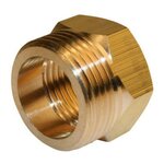 CENTRALE BRICO Mamelon à visser laiton M 33 x 42 pour tube en cuivre