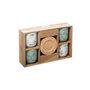 Voir la diapositive 3 : SECRET DE GOURMET Lot de 4 Tasses à Café  Green Harmony  13cl Vert