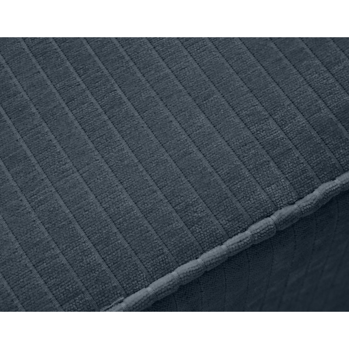 BEST MOBILIER Topaze - pouf - en velours côtelé plat