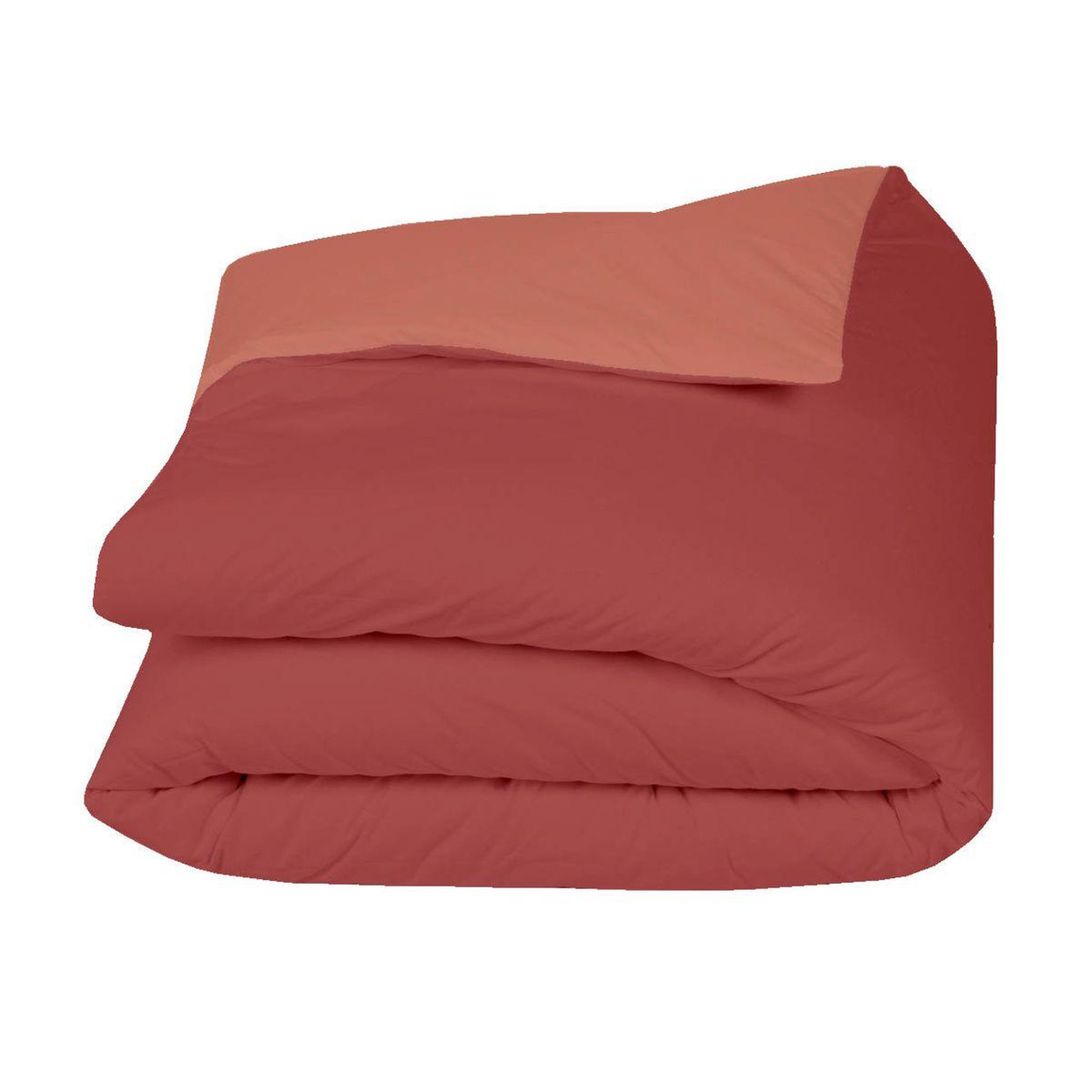 ACTUEL Housse de couette bicolore en coton 57 fils