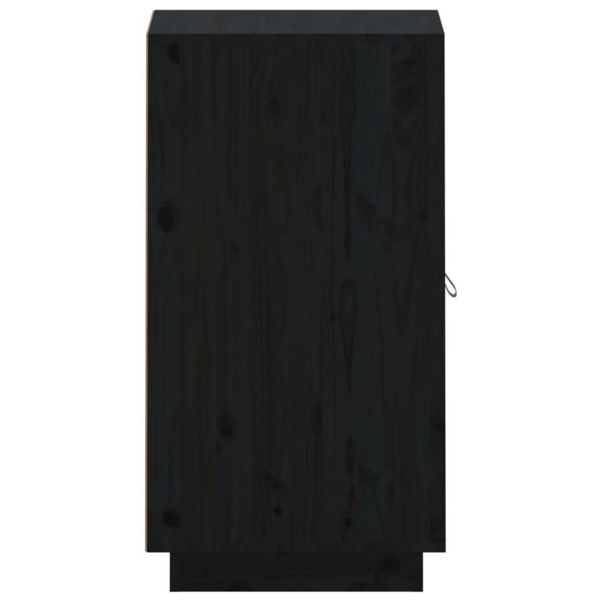 VIDAXL Buffet Noir 34x40x75 cm Bois massif de pin