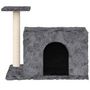 Voir la diapositive 3 : VIDAXL Arbre a chat avec griffoir en sisal Gris fonce 51 cm