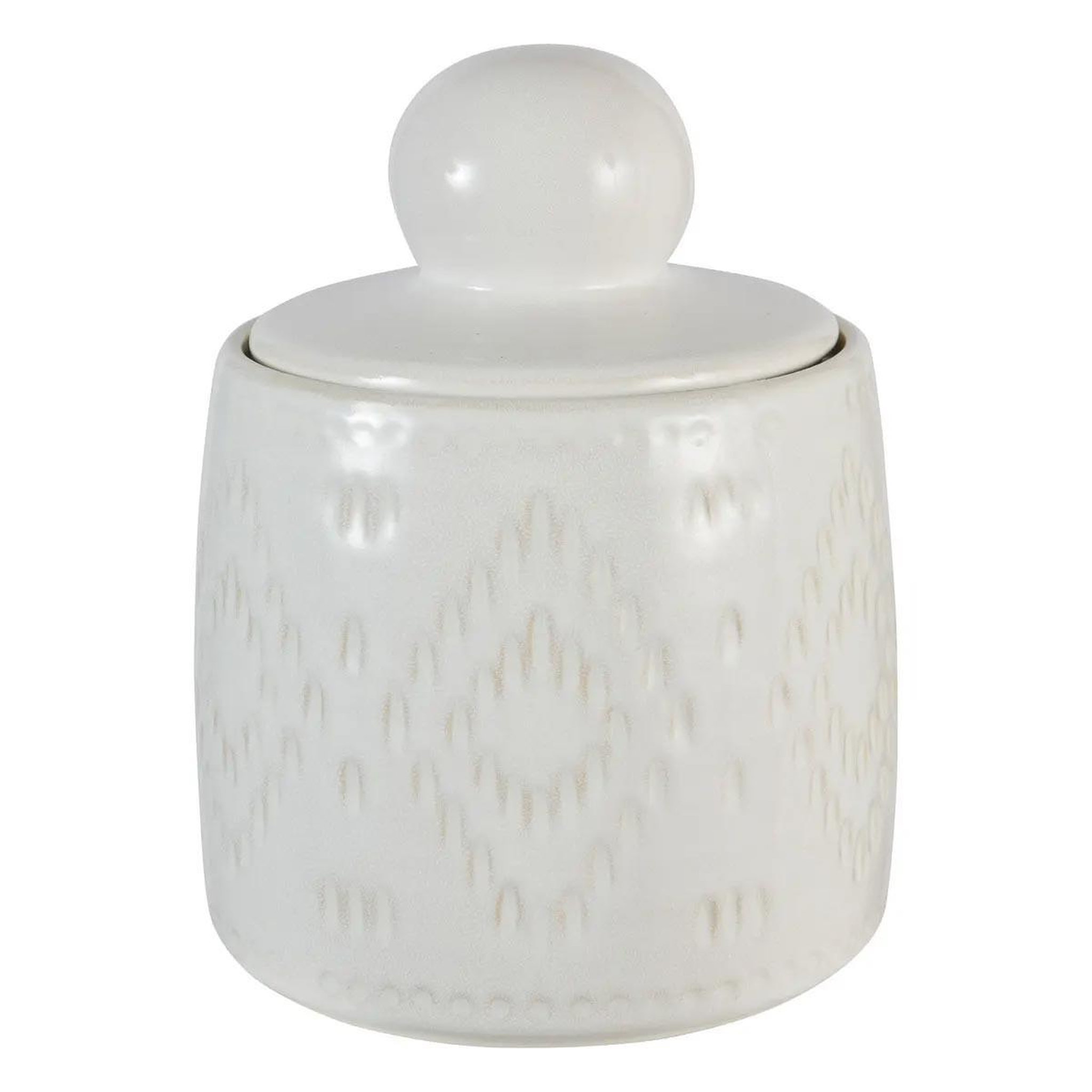 ATMOSPHERA Boîte déco en céramique  mala  19cm blanc
