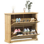 Voir la diapositive 1 : VIDAXL Armoire a chaussures  99x32x85 cm bois de pin massif