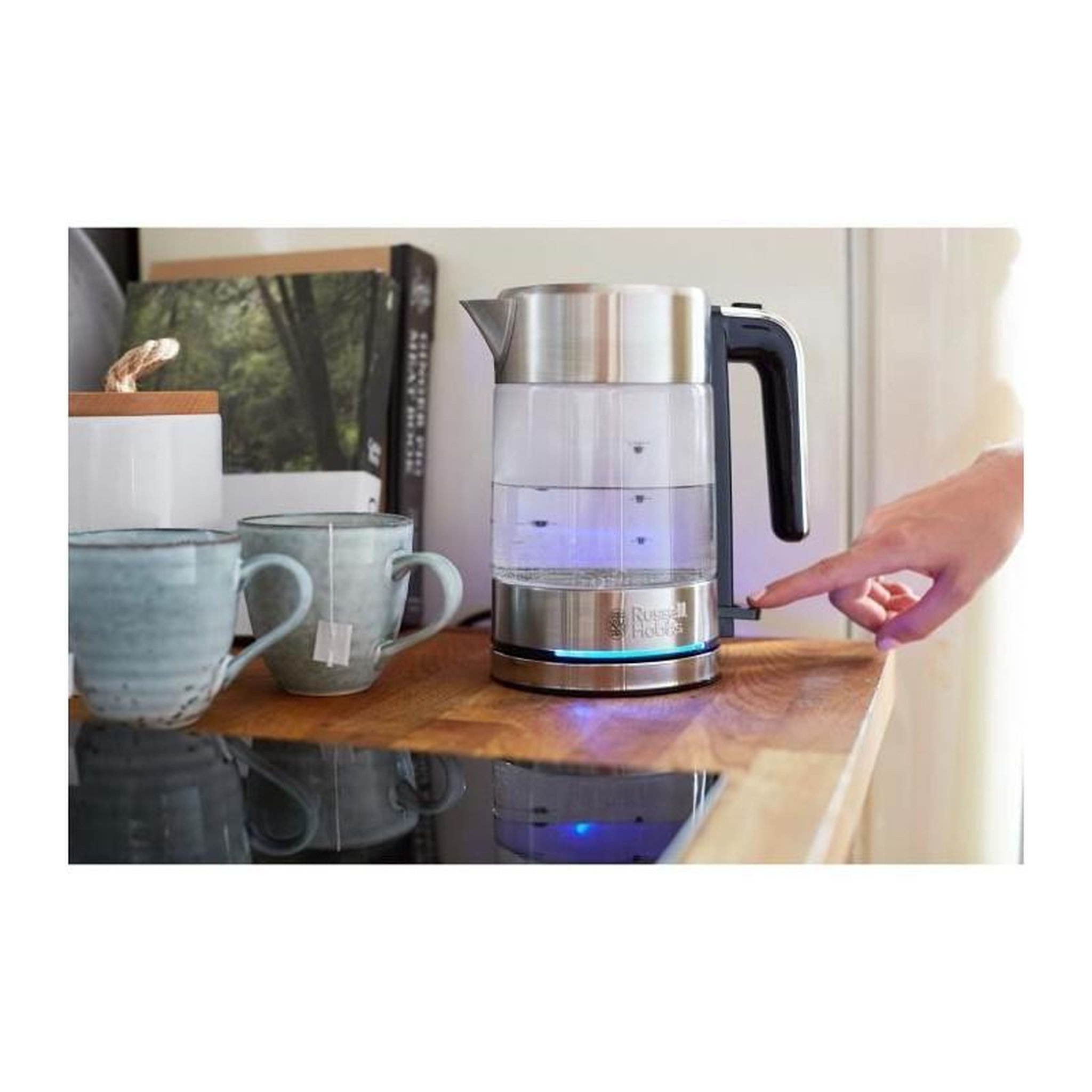 Voir la diapositive 5 : Russell Hobbs RUSSEL HOBBS 24191-70 - Bouilloire en verre Compact Home 0,8L - 2200 W