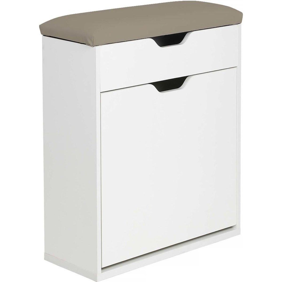 Habitat et Jardin Meuble à chaussures  Wade  - 60 x 23.8 x 68 cm - Blanc