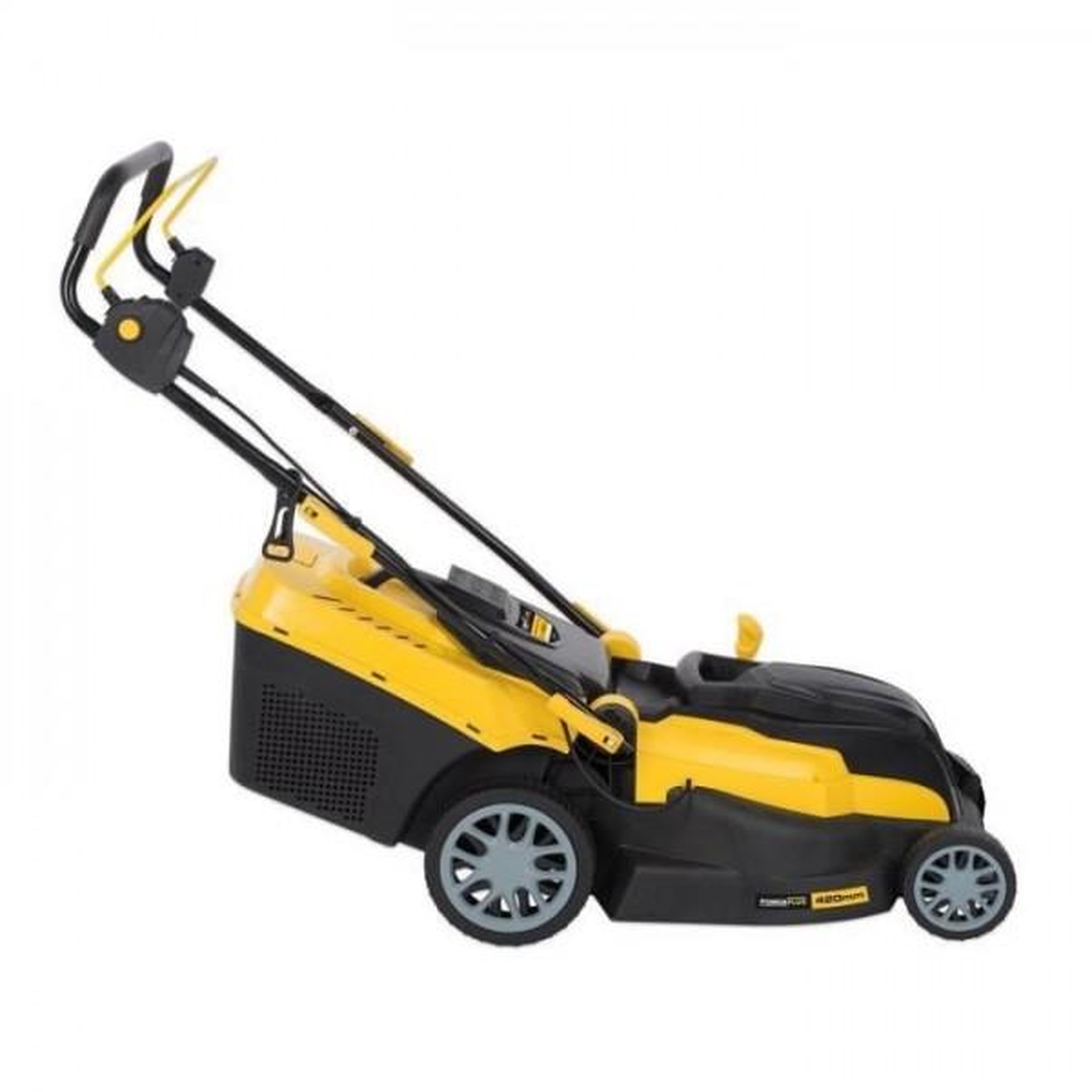 Voir la diapositive 4 : POWERPLUS Tondeuse a Gazon   Gazon Électrique POWERPLUS POWXG6281 - 2000W, 420mm Ø, Ramassage, Mulching, Éjection Arriere