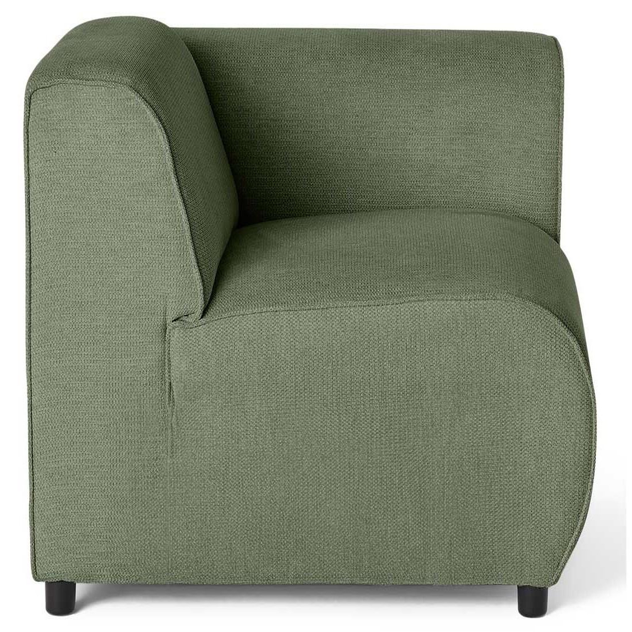 Voir la diapositive 6 : LISA DESIGN Suaro - module d'assise d'angle droit en tissu texturé