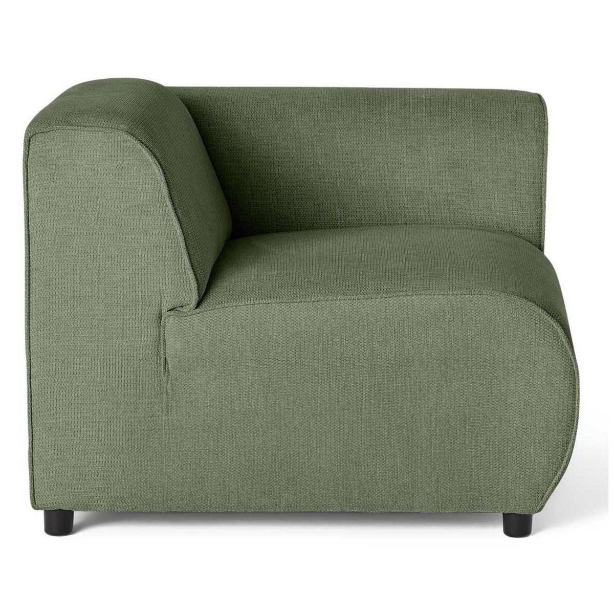 LISA DESIGN Suaro - module d'assise d'angle droit en tissu texturé