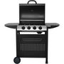 Voir la diapositive 5 : GARDENSTAR Barbecue gaz - 4 brûleurs - Acier