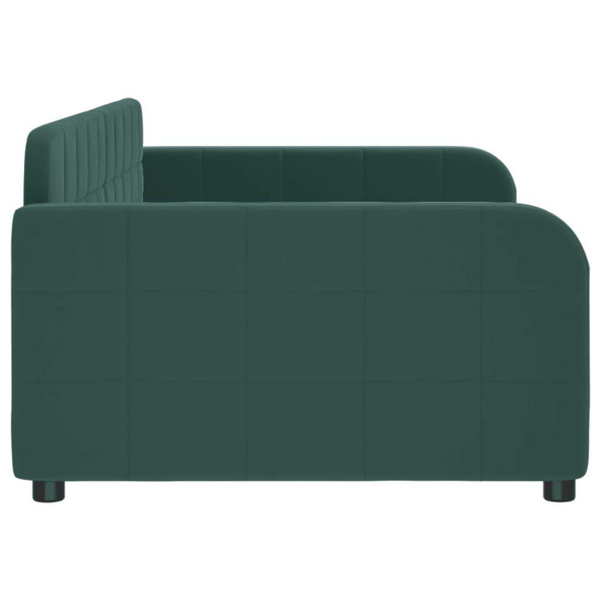 VIDAXL Lit de repos sans matelas vert fonce 90x200 cm velours