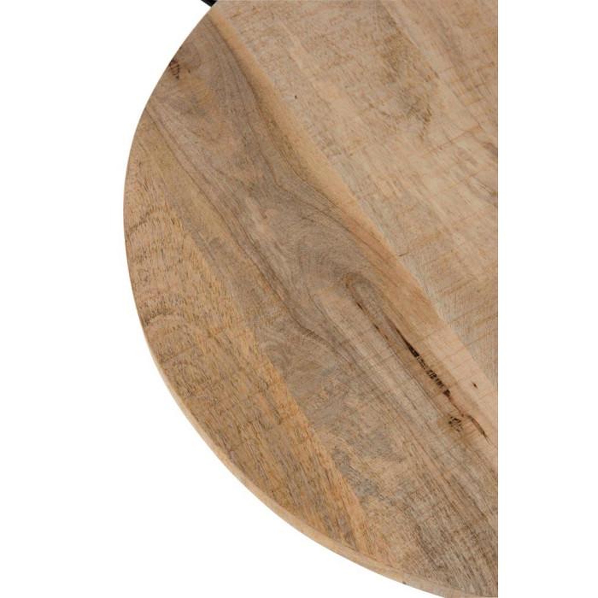 Voir la diapositive 4 : Paris Prix Table de Bar en Bois & Métal  Mocha  65cm Naturel