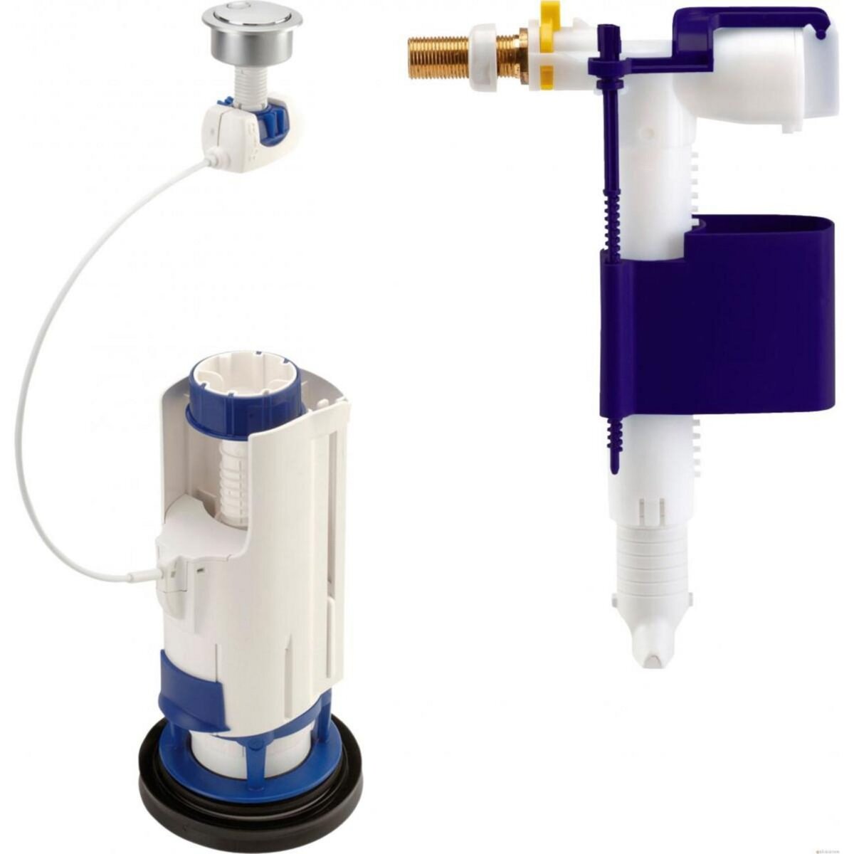 NICOLL Mécanisme double volume avec robinet flotteur - 0703120