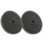 Voir la diapositive 2 : VIDAXL Plaques de poids 2 pcs 30 kg Beton