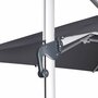  Parasol déporté haut de gamme 3x3m PYLA toile Sunbrella  ® fabriquée en France par Dickson, structure alu