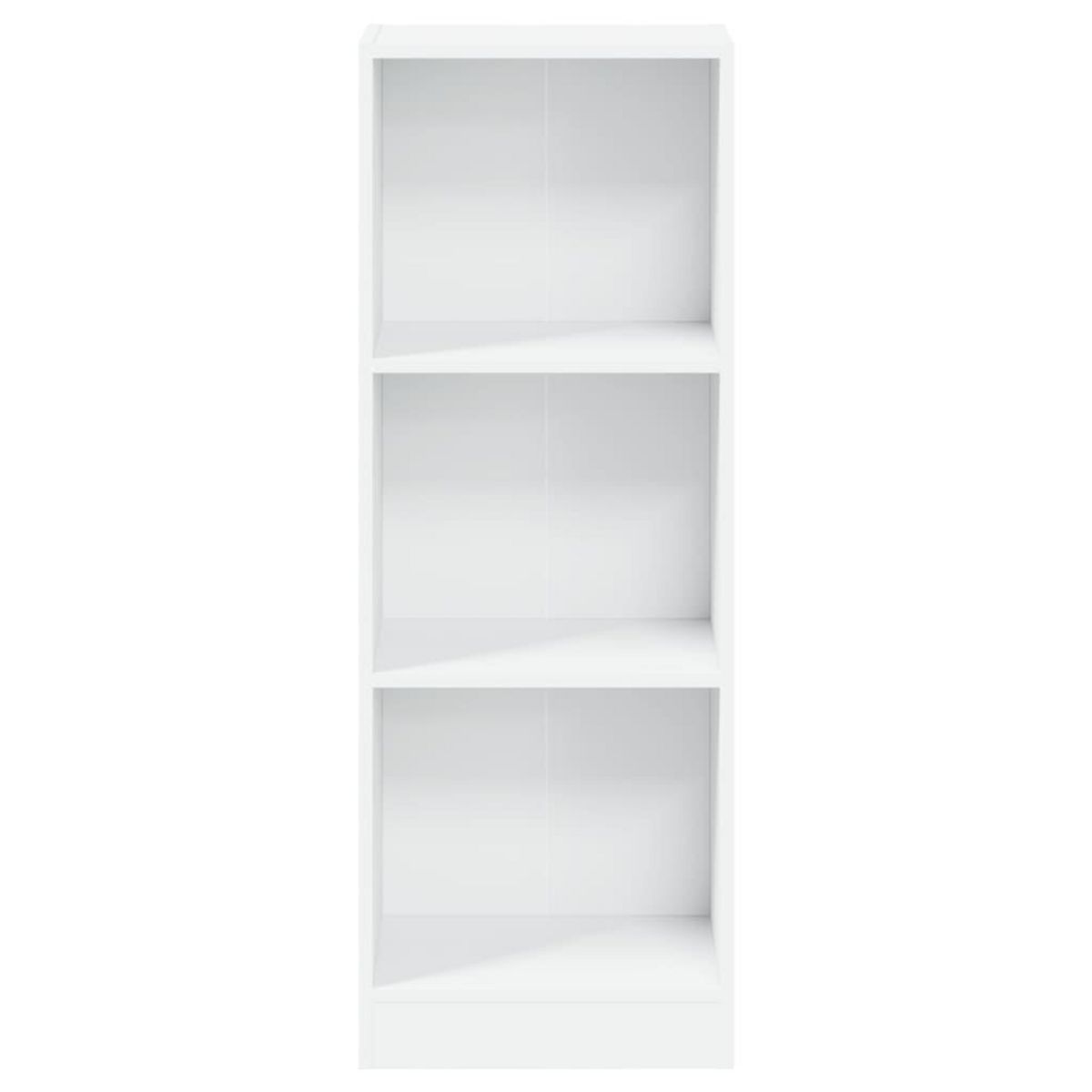VIDAXL Bibliotheque a 3 niveaux blanc 40x24x109 cm bois d'ingenierie