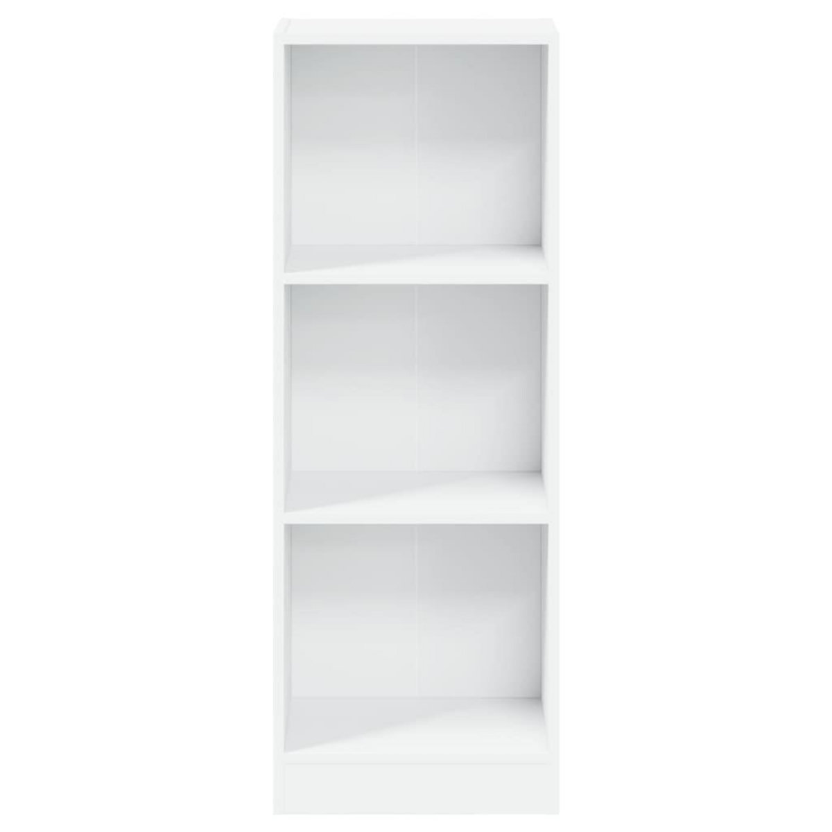 VIDAXL Bibliotheque a 3 niveaux blanc 40x24x109 cm bois d'ingenierie