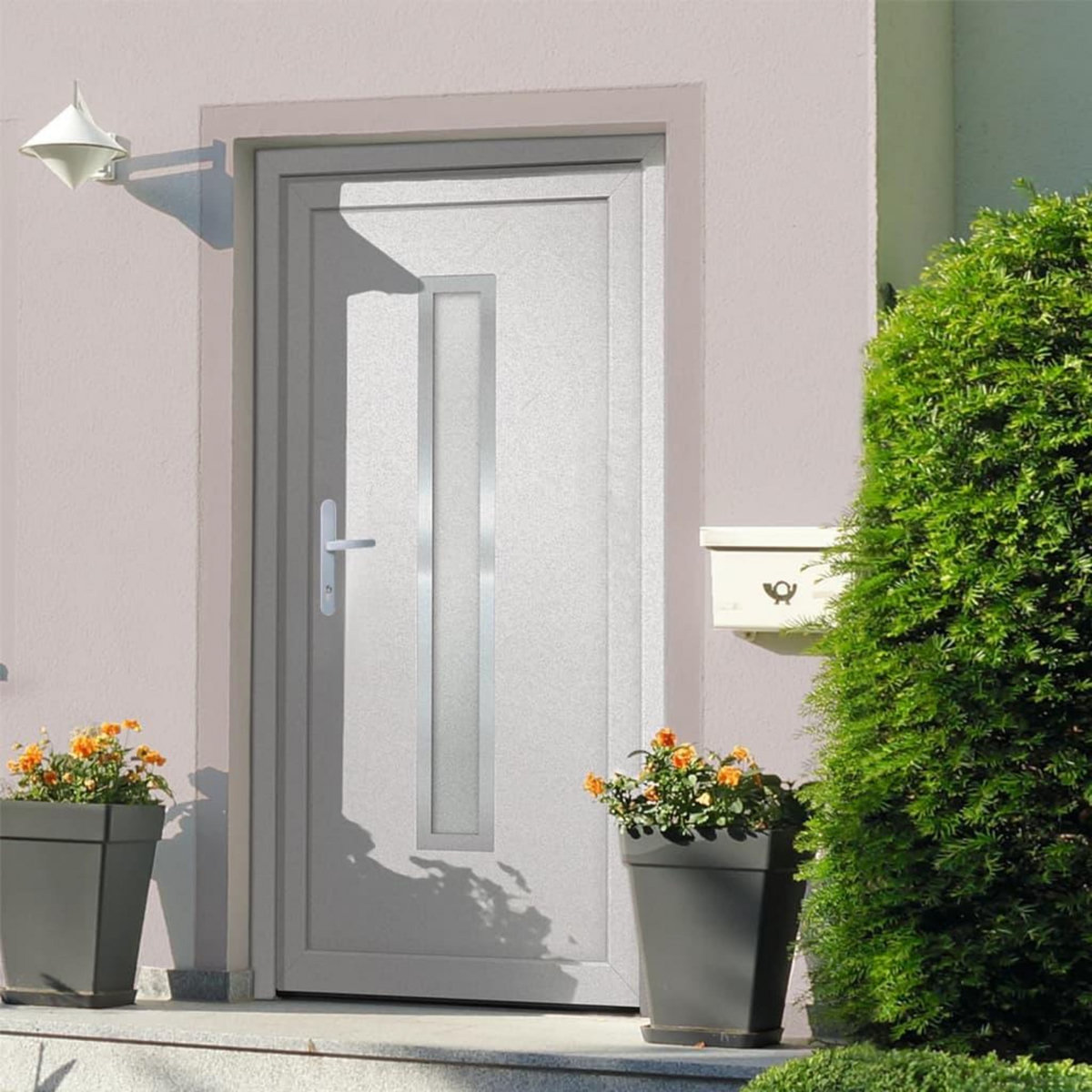 VIDAXL Porte d'entree Blanc 98x200 cm PVC