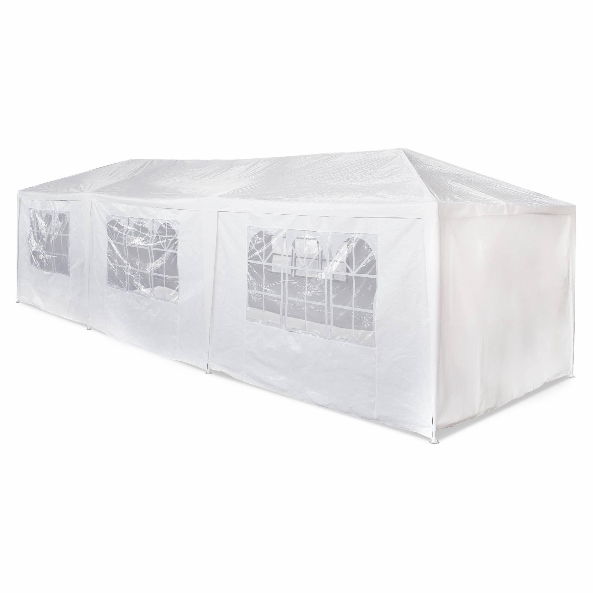 Voir la diapositive 1 : SWEEEK Tente de réception 3x9m. 27 m² - Massilia -  Blanc - à utiliser comme pavillon. tente de jardin. chapiteau ou tonnelle.