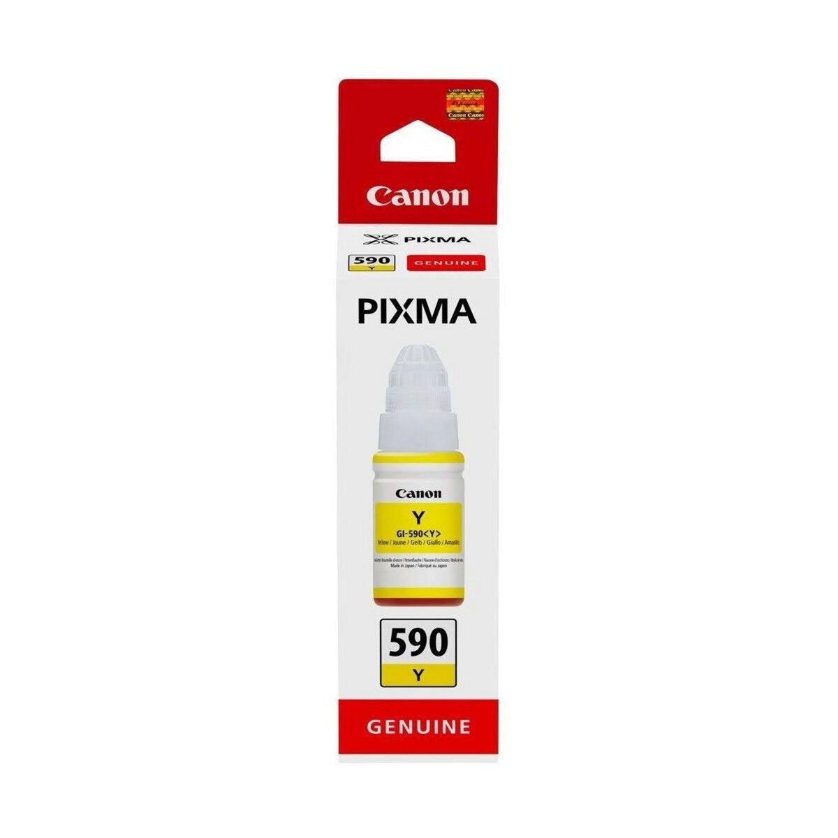 Canon Cartouche d'encre Bouteille d'Encre GI-490 Jaune (Yellow) PIXMA Série G - 0667C001