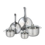 ELO Ensemble de 2 Poêles de cuisson 24 et 28 cm et 3 faitouts 14, 16 et 24 cm Elo Profi Brillant