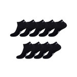 UMBRO Lot de 9 Paires de Chaussettes Sneackers Homme Taille 39/42. Coloris disponibles : Noir