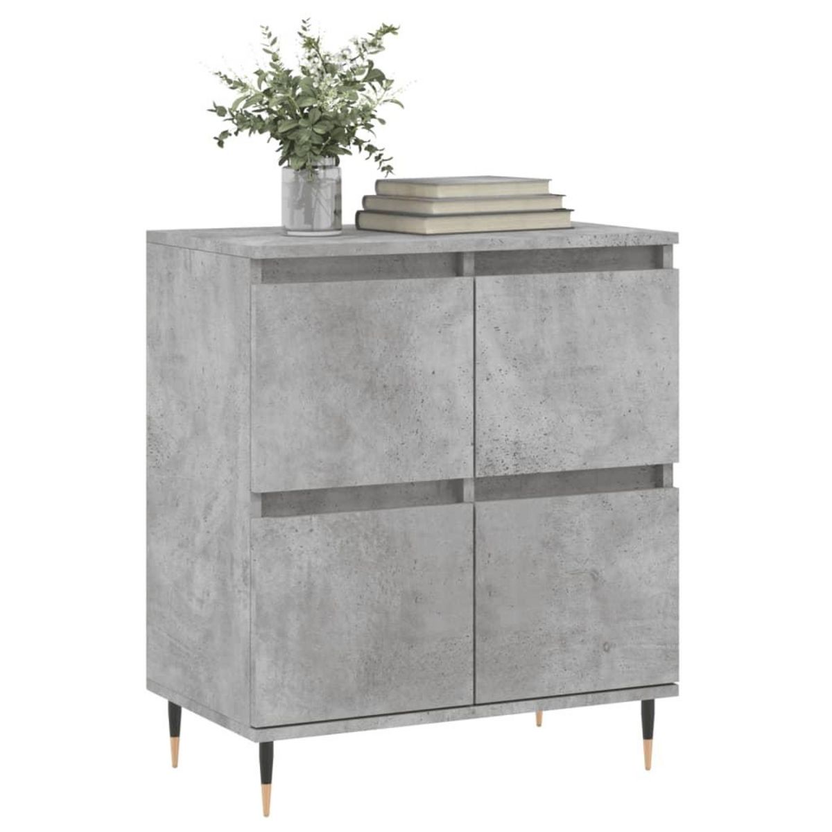 VIDAXL Buffet Gris beton 60x35x70 cm Bois d'ingenierie