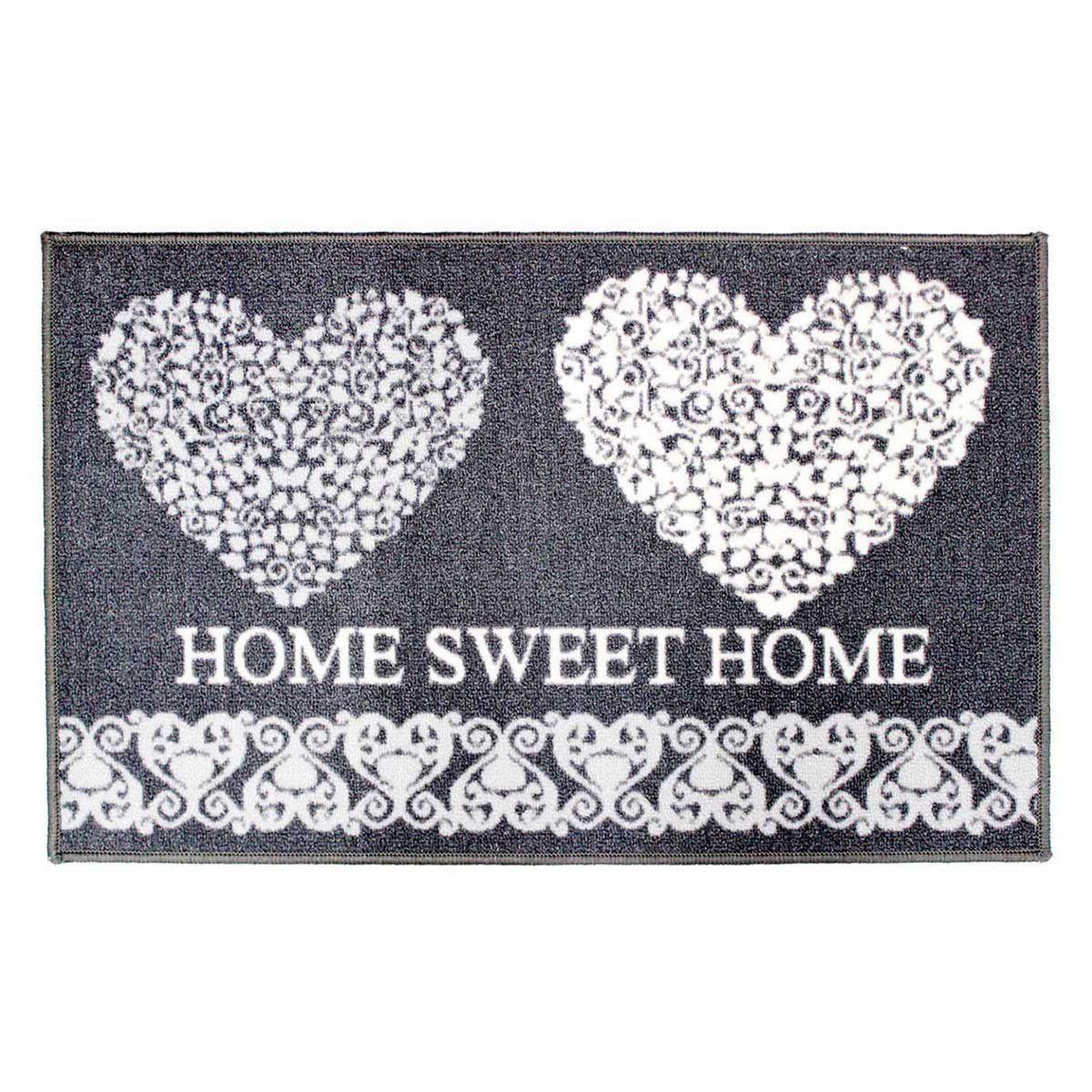 Douceur d'Intérieur Tapis Déco Multi-Usage  Mathilda  50x80cm Gris