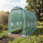Voir la diapositive 2 : Habitat et Jardin Serre tunelle de jardin 4,5 x 2 m  Lys  - 9 m² - 130g - Vert