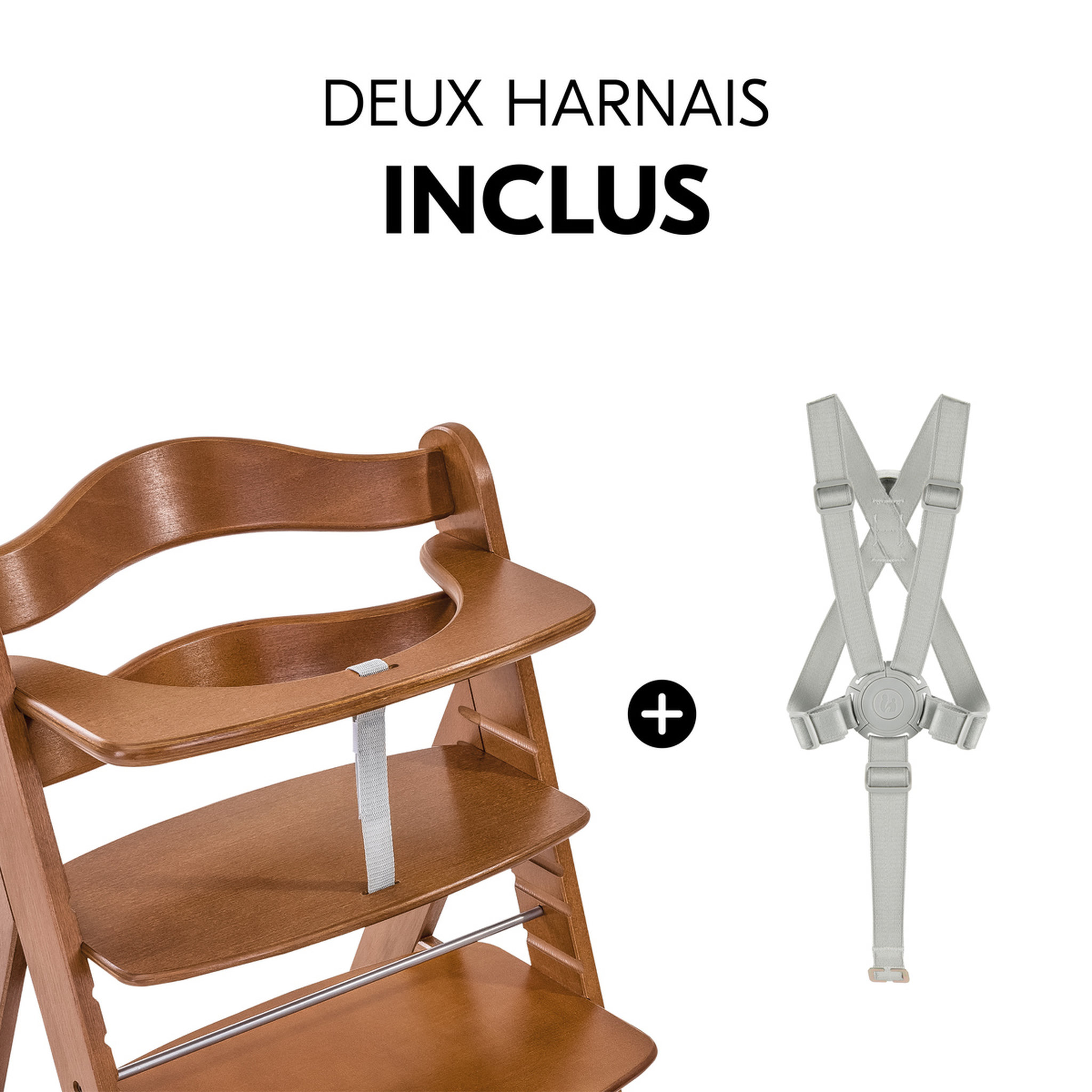 Voir la diapositive 7 : HAUCK Chaise haute en bois Alpha+B