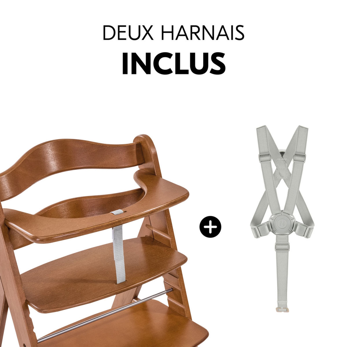 HAUCK Chaise haute en bois Alpha+B