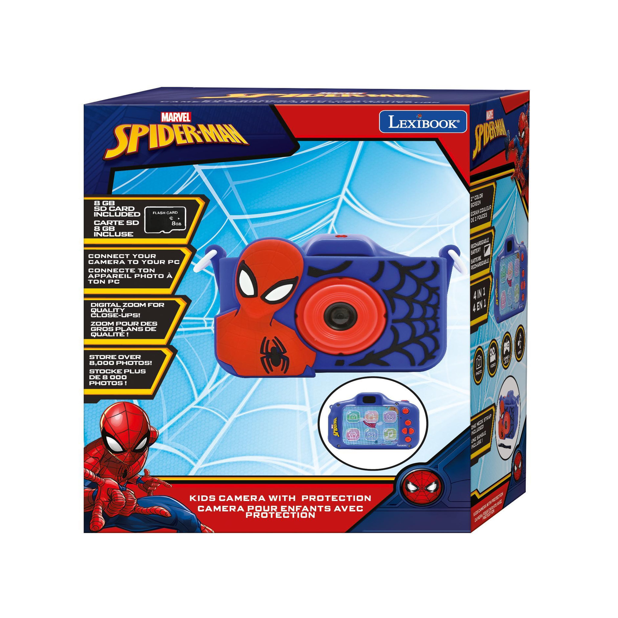Voir la diapositive 6 : Lexibook Camera avec protection Spider-Man
