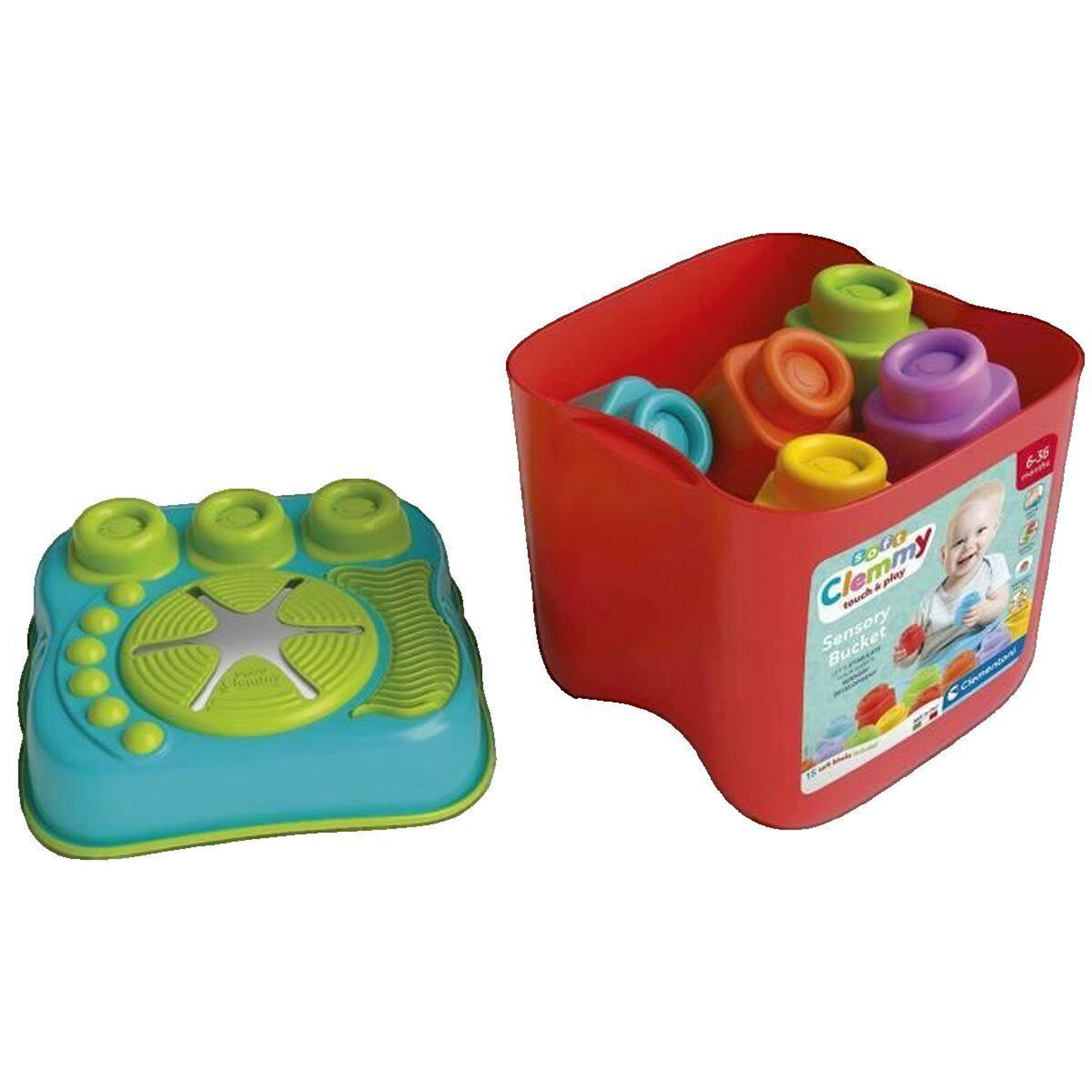 CLEMENTONI Clementoni - Panier sensoriel Clemmy - 15 pieces