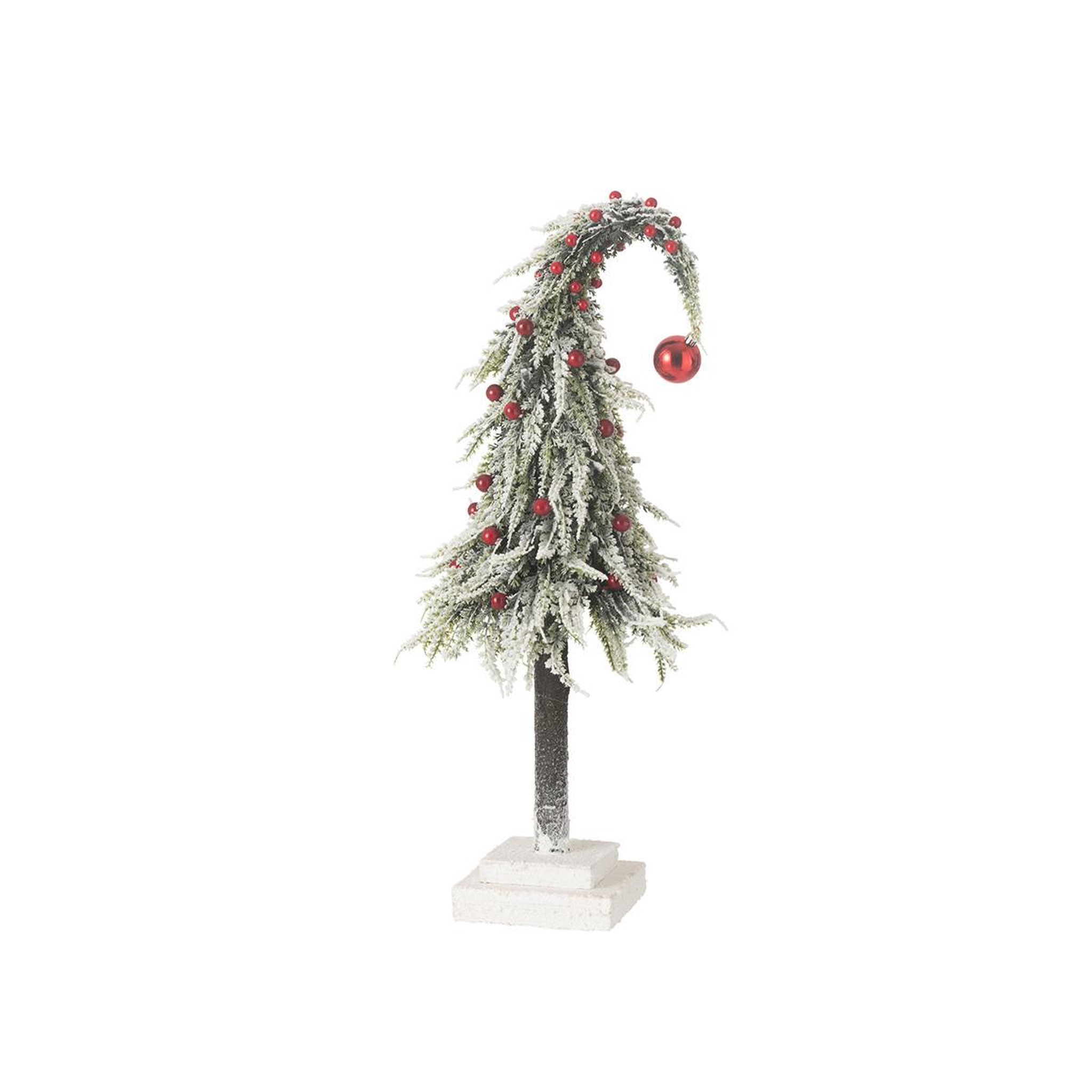 Voir la diapositive 2 : J-LINE Sapin de noël déco à led  phil  55cm vert