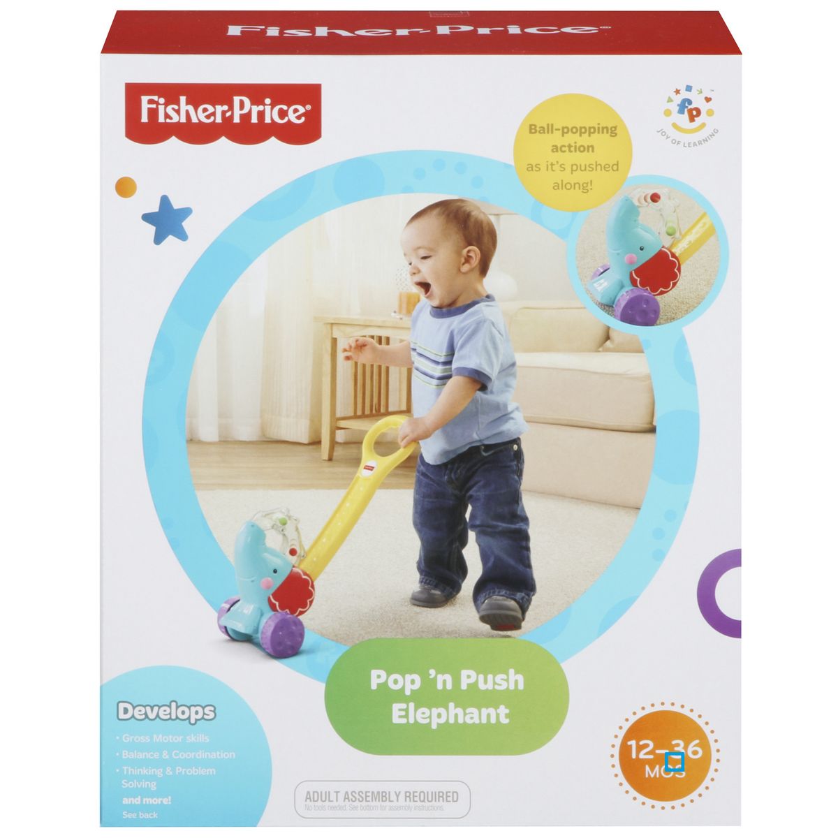 Fisher price Mon éléphant à pousser - Dès 12 mois