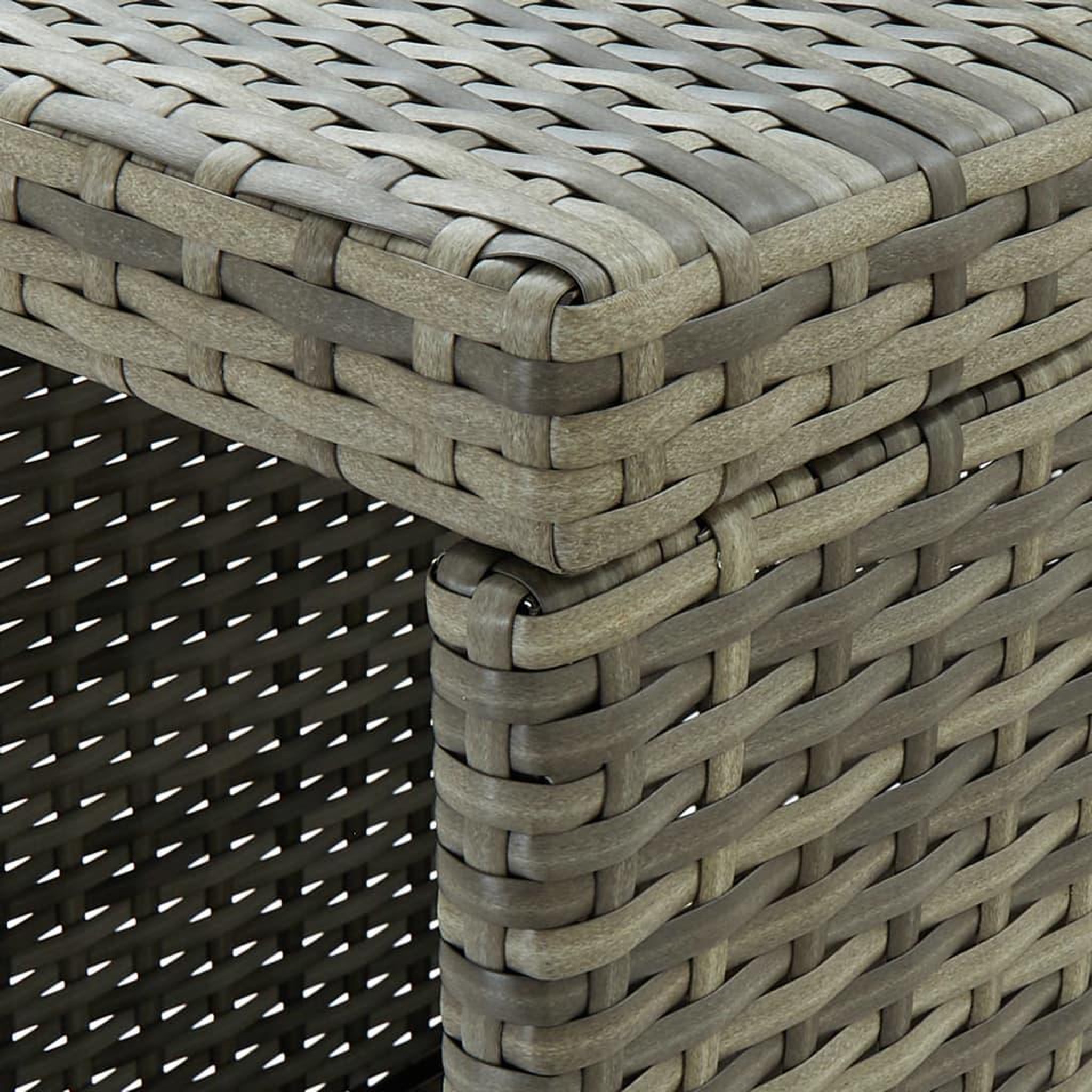 Voir la diapositive 4 : VIDAXL Ensemble de bar de jardin 5 pcs et coussins resine tressee gris