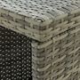 Voir la diapositive 4 : VIDAXL Ensemble de bar de jardin 5 pcs et coussins Resine tressee Gris