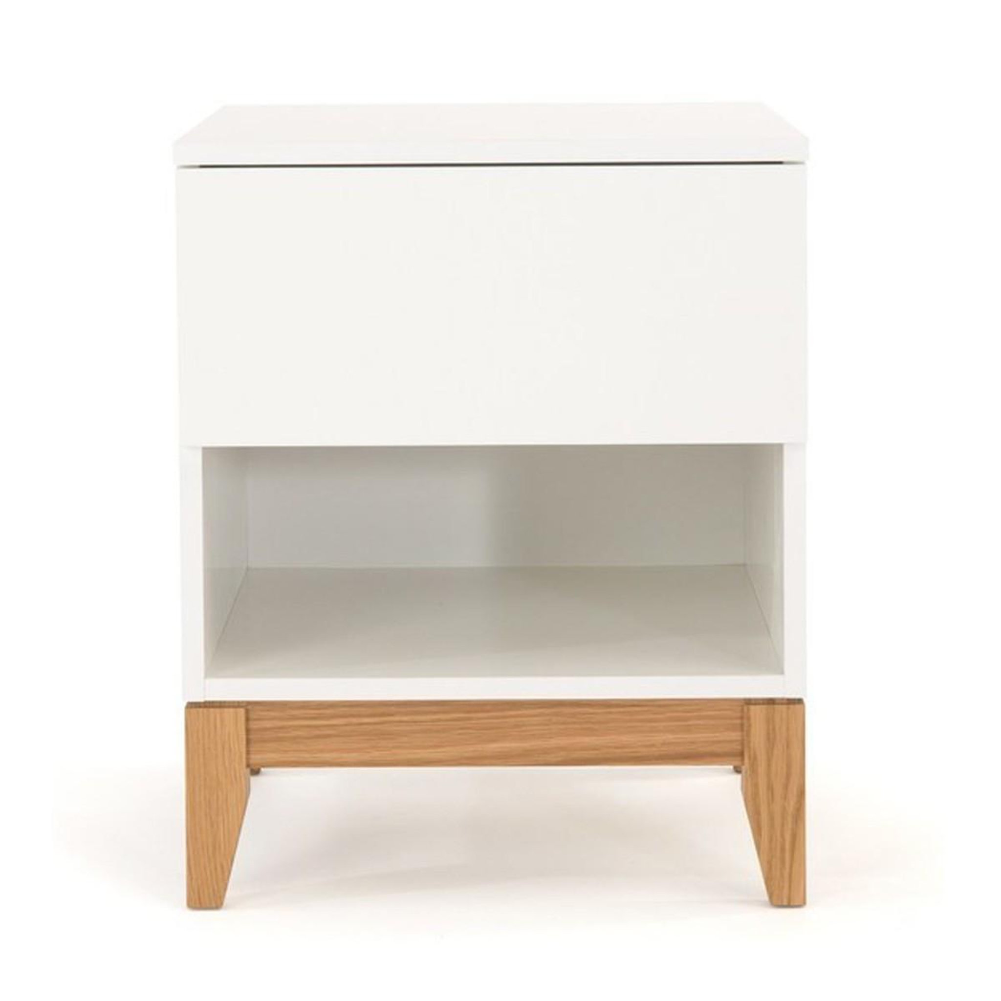 Voir la diapositive 2 : Paris Prix Table de chevet design  blanco  55cm blanc